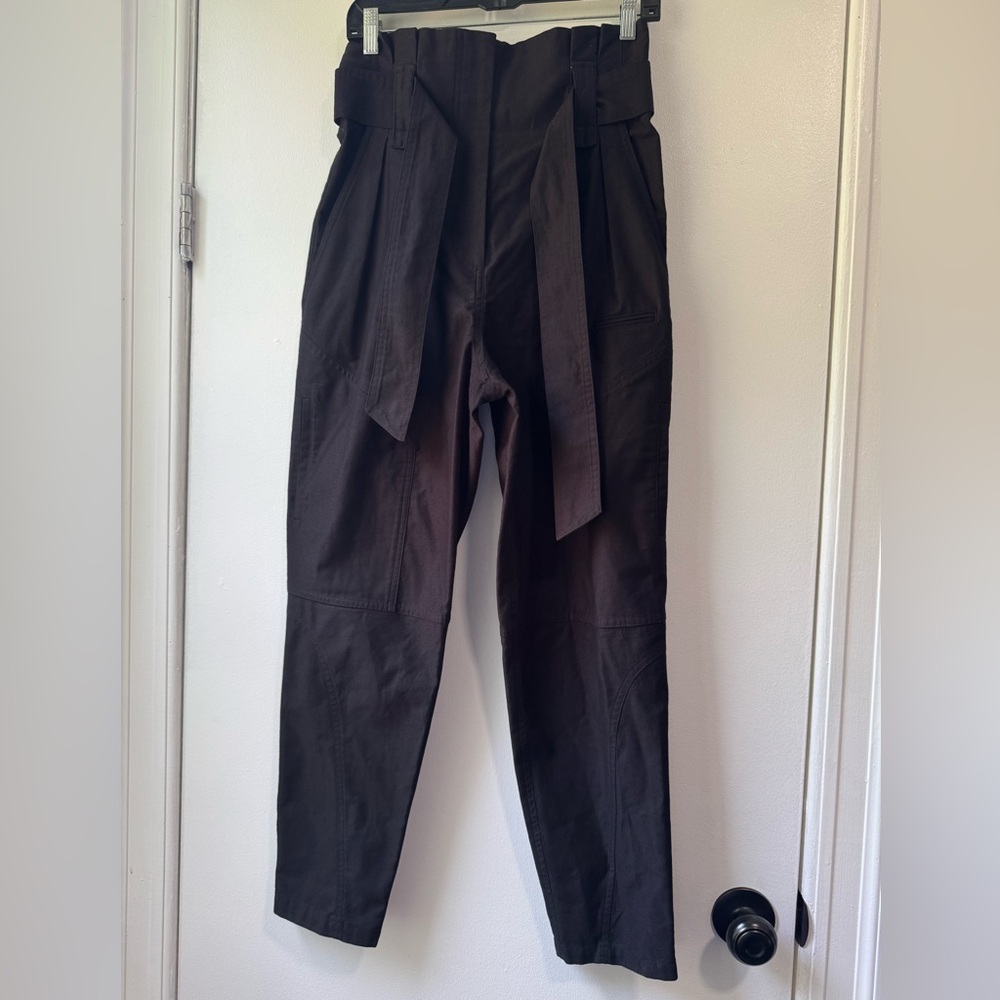 IRO Women's Paperbeg High Rise Tie-Waist Cropped Pants